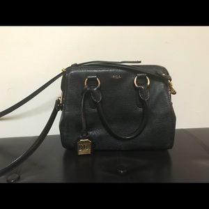 Ralph Laurean leather satchel black